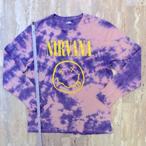 Nirvana Graphic Gender Neutral Long Sleeved T-shirt - Picture 3 of 11